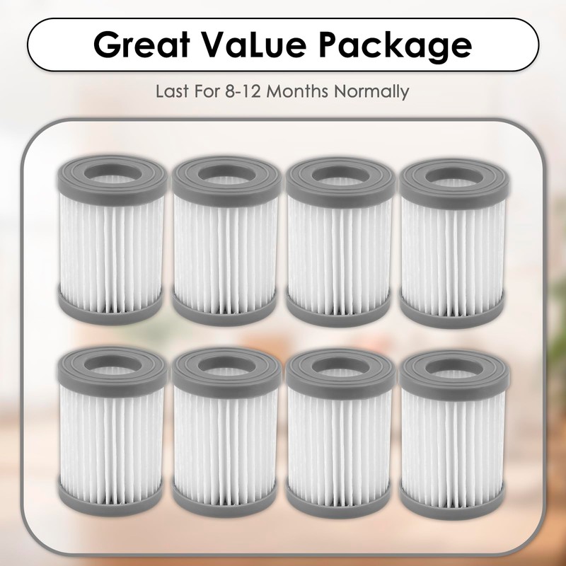 (8 Pack) M320 Replacement HEPA Filters Compatible with Lefant M320/