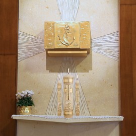 Needzo Wedding Unity Candle Set for Ceremonies, Gold Tone Commitment Candles Ornate Centerpiece for Marriage Reception and Ceremony, 3 Pieces Included