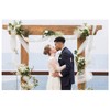 Sheer White Ceiling Drapes for Elegant Wedding Decorations. 6 Panels