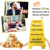 Funny Caution Overstimulated Desk Sign-Office Desk Warning Office Decor Work