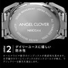 Angel Clover NMOS44SBBK Men's Monde Solar Chronograph Sapphire Glass Black