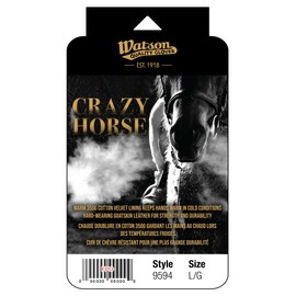 Watson Gloves Full-Grain Leather Winter Lined Ranch Gloves - Crazy Horse Heritage, Water Resistant, Comfortable, Warm Lining