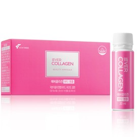 EVER COLLAGEN Beauty Ampoule - Liquid Marine Multi Collagen Drink Low Molecular Collagen Peptitdes Drinkable Supplement for Hair, Skin, Nail (1 Bottle Per Day, 14 Bottles)