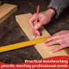 Pack of 20 Carpenter's Pencils, 175 mm Red Pencil, Construction