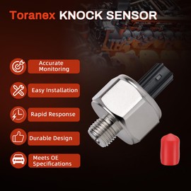 Toranex Knock Sensor 30530-PPL-A01 30530PPLA01 30530-PNA-003 KS197 SU6143 5S2320 1580917 Fit for Acura for Honda Accord Civic CR-V RDX RSX TSX Element 2002-2012 Car Replacement Detonation Sensors
