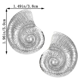 CWVHQ Bohemian Conch Shell Earrings for Women Statement Long Gold Teardrop Drop Dangle Earrings for Women (style-1)