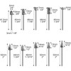 QWORK® 20 PCS Double Cut Rotary Burr Set - 1/8"