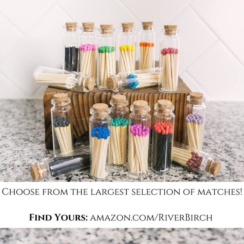 River Birch Decorative Matches in a Bottle with Striker -