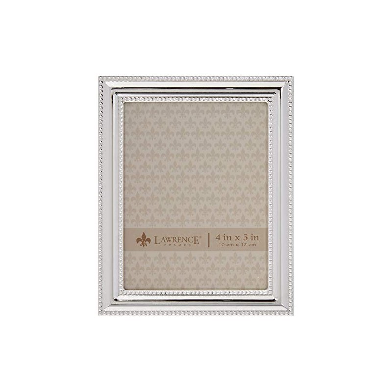 Lawrence FRAMES 510745 4 x 5-Inch Silver Plated Metal Photo