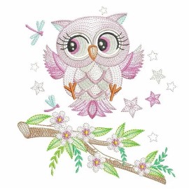 Embroidery By Vicki Springtime Owls EMBROIDERED 10 QUILT BLOCKS BEAUTIFUL NEW LARGE