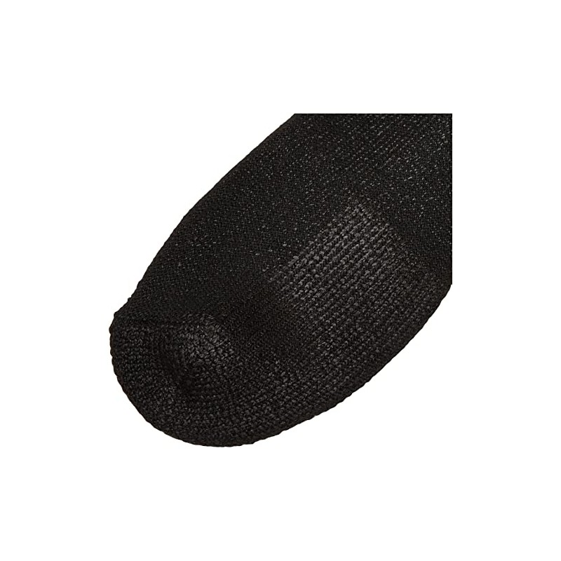 thorlos Tx Max Cushion Crew Tennis Socks, Black (1 Pair),