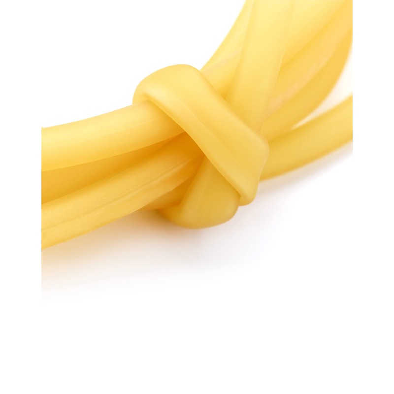 QWORK 10FT 3/8" OD 1/4" ID Natural Latex Rubber Tubing