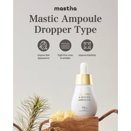 Mastina Mastic Ampoule (Dropper Type, 0.5fl oz) - Face Serum Fermented Mastic Gum. White Mastic Complex 63% + Tranexamic Acid 2% + Niacinamide 5%