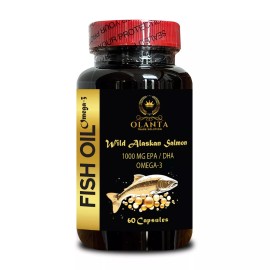 OLANTA TRADE SOLUTION WILD ALASKAN SALMON OIL OMEGA-3 - Molecularly Distilled Fish Oil, Fish Oil pills