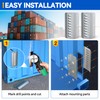 4 Pcs Shipping Container Air Vent Kits, Galvanized Steel Transportation