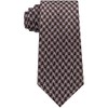 Sean John Mens Retro Houndstooth Self-tied Necktie, Brown, One Size