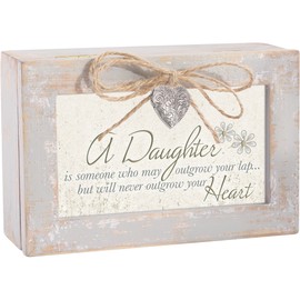 Daughter Someone Outgrow Your Lap Natural Taupe Jewelry Music Box Plays You Light Up My Life