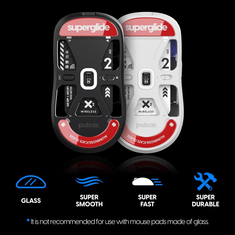 Superglide - Fastest and Smoothest Mouse Feet/Skates Made with Ultra
