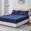 Aisbo King Size Fitted Sheet Navy Blue - Extra Deep