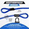 DocksLocks Anti Theft Steel Cable U-Lock, 25ft, Weatherproof, Cut Proof,