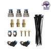 Universal 3 Port / 3 Point Diff Breather Kit Black