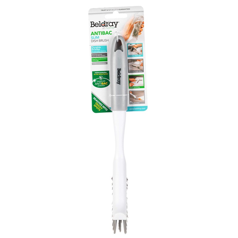 Beldray LA082572UFFEU7 Slim Antibac Dish Brush - Treated with Anti-Bac