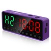 Honmax Portable Gym Timer, Interval Fitness Interval Timer (Violet)