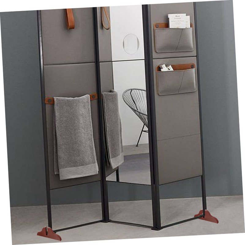 DOITOOL Folding Screen Stand Base for Privacy Screens Wooden Room