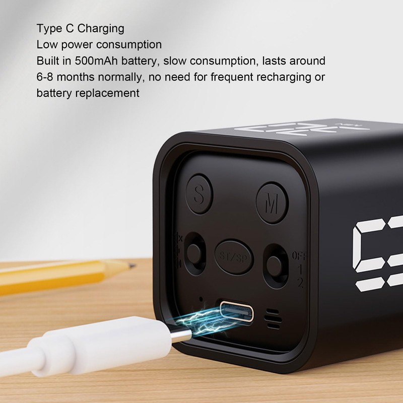 Productivity Timer, Gravity Cube Timer, Study Timer, Suitable for Cooking,