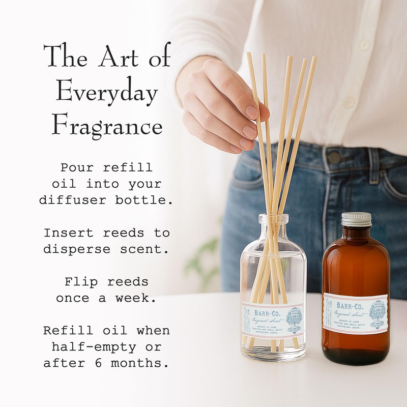 Barr Co. Original Scent Reed Diffuser Refill, A Dreamy Milk,