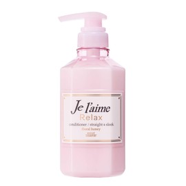 KOSE Julem Relax Hair Conditioner (Straight & Sleek), 16.9 fl oz (500 ml), Smooth and Straight Curly Hair Treatment, Floral Honey Scent, 16.9 fl oz (500 ml) (x1)