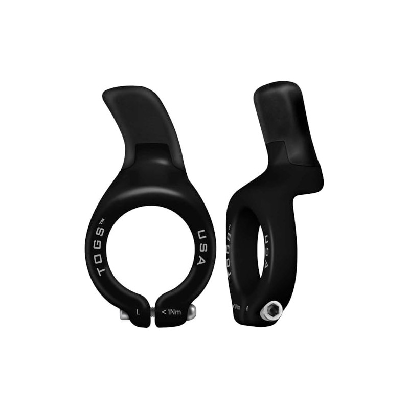 TOGS Flex Close Clamp Resin Grip Inside Mount Stick Black