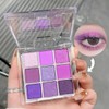 9 Colours Eyeshadow Palette - Purple Eyeshadow Theme, Matte &