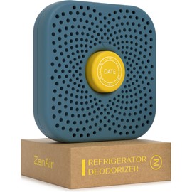 ZenAir Fridge Deodorizer Odor Eliminator - Refrigerator Deodorizer More Effective Than Baking Soda - Activated Charcoal Fridge And Freezer Air Freshener - Natural Smell, Moisture & Odor Absorber