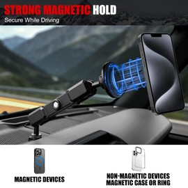 Mabett Aluminum Phone Mount Holder for 2021-2026 Ford Bronco Accessories