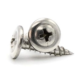 #8 Wood Screws - Phillips Modified Truss Head Lath Screws - 305 Stainless Steel #8 x 1-1/4" Qty 100