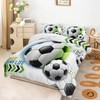 AILONEN Soccer Football Themed Bedding Set Twin Size,3-Piece Comforter Set