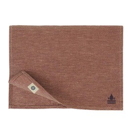 Linen & Cotton Pietro Place Mats Fabric Table Mat - 100% Linen, Bordeaux Red (30 x 45 cm, Pack of 2) Place Mats Washable Wipe Clean Waterproof for Garden Outdoor Home Kitchen Table Runner