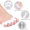 Soft Gel Toe Spacers, 2 Pairs, for Bunions & Plantar