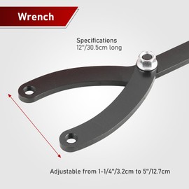 ATPEAM Spanner Wrench Set with Variable Pins 15Pc Adjustable Spanner Wrench fits Camshaft pulleys