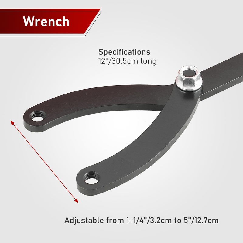 ATPEAM Spanner Wrench Set with Variable Pins 15Pc Adjustable Spanner