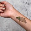 Azeeda 4 x 'Braune Forelle' Temporäre Tattoos - Wasserfest, Hautfreundlich