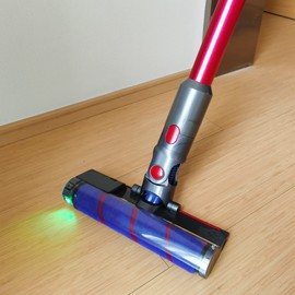 IZSOHHOME Soft Brush Head,Big Rollers,for Dyson V11 V10 V8 V7 V15 Cordless Stick Vacuum Cleaner (Green LED)