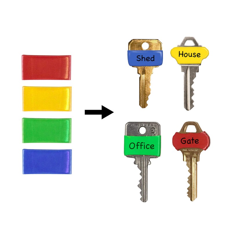 Lucky Line Colorful Key Bands - Key Identifiers Large 4