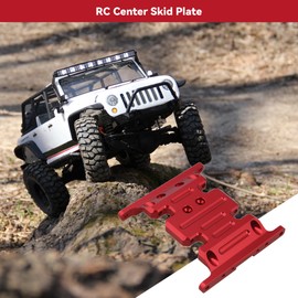 Mxfans RC1:10 Upgrade Alloy Center Skid Transmission Plate Replacement for Axial SCX10 4WD