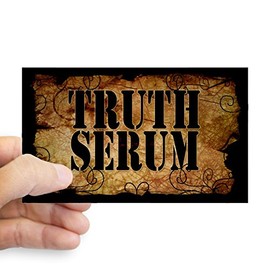 CafePress Truth Serum Bottle Label Sticker Rectangle Bumper Sticker Car Decal