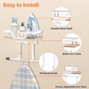 Paroto Ironing Board Holder Wall Mount, Laundry Room Organization Storage,