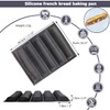 masteymoh 5-Cavity French Bread Baking Pan, Hoagie Rolls Pan, Soft