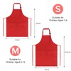 Sinland Kids Apron with Pocket 2 Pack Children Chef Apron