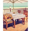 Ruian Store Mid Century Abstract Sun Lines Rectangle Tablecloth 60x102inch,Outdoor
